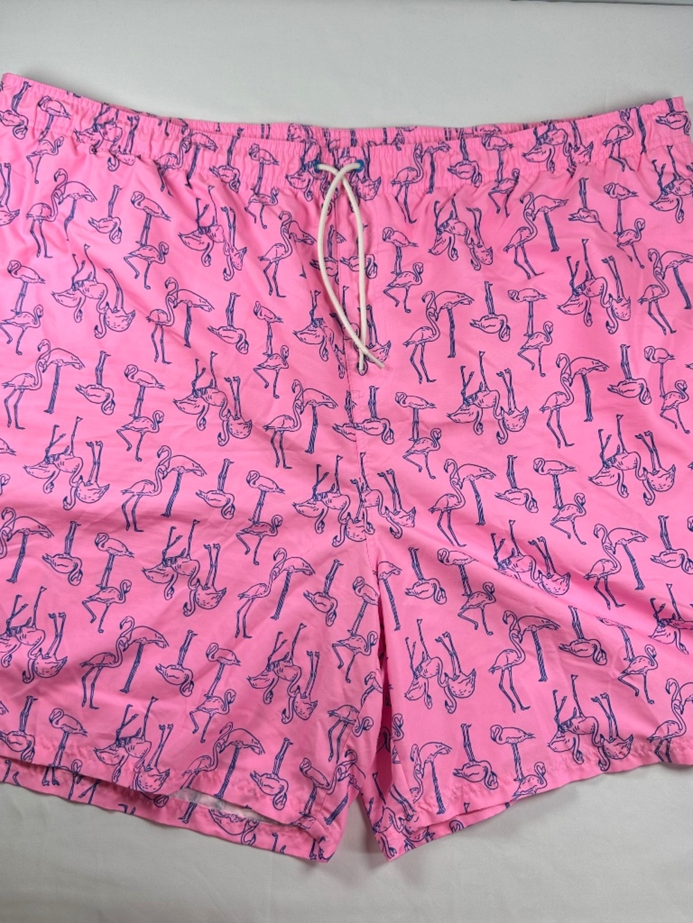 Old Navy Men's Flamingo Swim Trunks Pink Blue 4XL Big & Tall NWOT Lined
